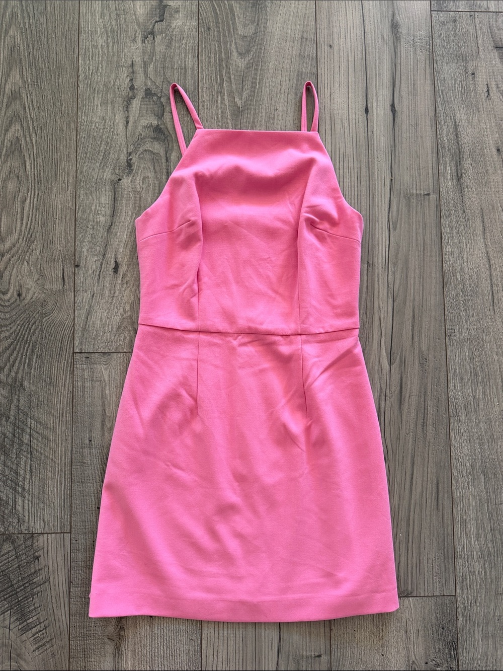French Connection Pink Spaghetti-Strap Mini Dress